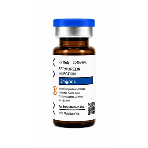 Sermorelin 3mg/ml, 5mL vial