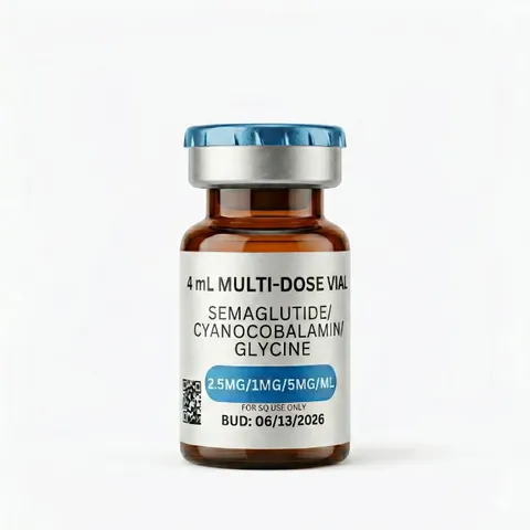 Semaglutide/Cyanocobalamin/Glycine 10mg (2.5mg/1mg/5mg/mL), 4mL, 45-Day BUD