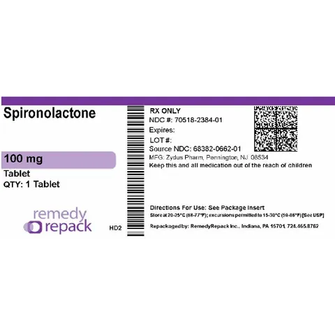 SPIRONOLACTONE 100MG TAB (ALDACTONE (SPIRONOLACTONE))