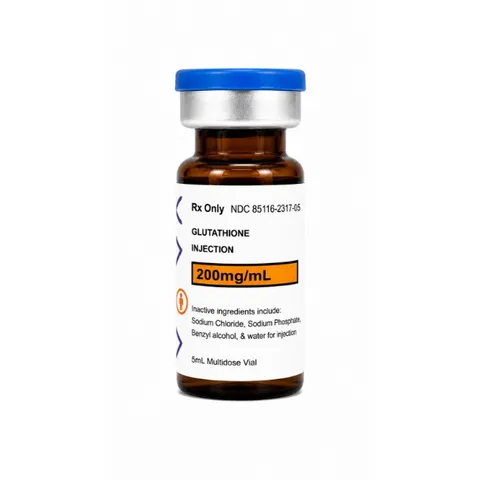 Glutathione 1000mg, 200mg/ml, 5mL vial