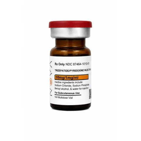 Tirzepatide/Pyridoxine 10mg (10mg/1mg/mL), 1mL Vial, 120-Day BUD