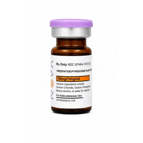 Tirzepatide/Pyridoxine 20mg (10mg/1mg/mL), 2mL Vial, 120-Day BUD