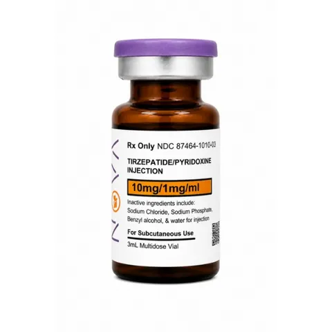 Tirzepatide/Pyridoxine 30mg (10mg/1mg/mL), 3mL Vial, 120-Day BUD