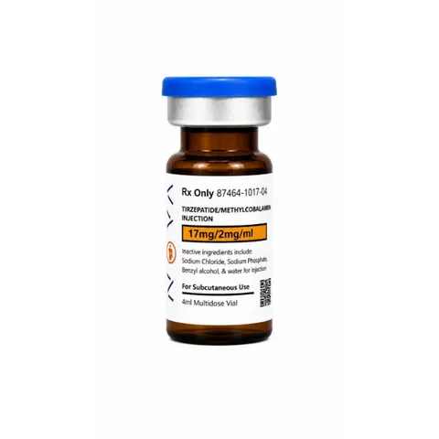 Tirzepatide/B12 68mg (17mg/2mg/mL), 4mL Vial, 180-Day BUD