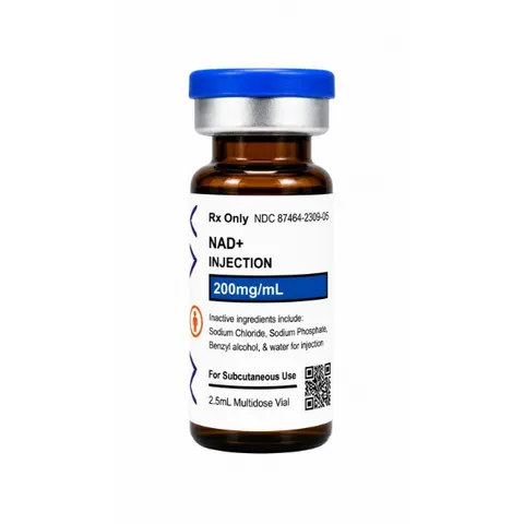 NAD+ 500mg, 200MG/mL, 2.5mL vial