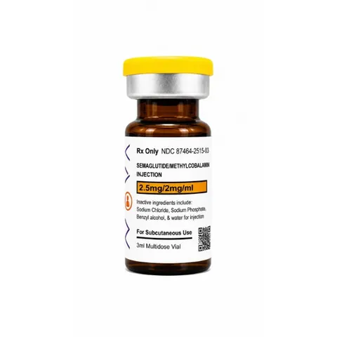 Semaglutide/Methylcobalamin 7.5mg, 2.5MG/2ML/ML, 3mL vial