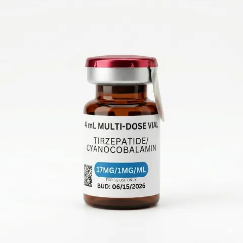 Tirzepatide/Cyanocobalamin 68mg (17mg/1mg/mL), 4mL, 45-Day BUD