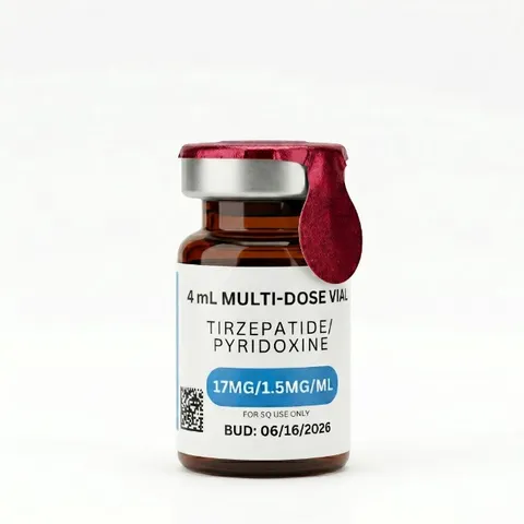 Tirzepatide/Pyridoxine 68mg (17mg/1.5mg/mL), 4mL, 45-Day BUD