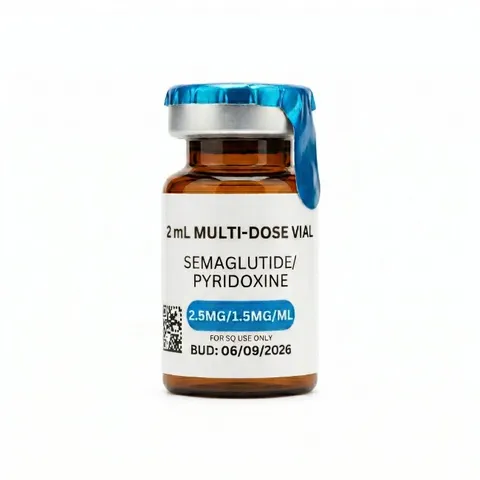 Semaglutide/Pyridoxine 5mg (2.5mg/1.5mg/mL), 2mL, 45-Day BUD