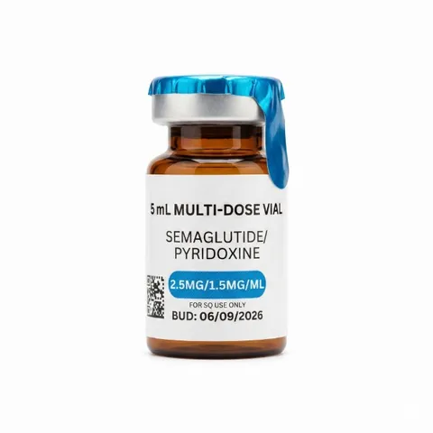 Semaglutide/Pyridoxine 12.5mg (2.5mg/1.5mg/mL), 5mL, 45-Day BUD