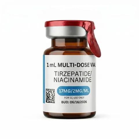 Tirzepatide/Niacinamide 17mg (17mg/2mg/mL), 1mL, 45-Day BUD