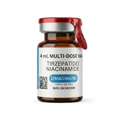Tirzepatide/Niacinamide 68mg (17mg/2mg/mL), 4mL, 45-Day BUD