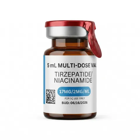 Tirzepatide/Niacinamide 85mg (17mg/2mg/mL), 5mL, 45-Day BUD