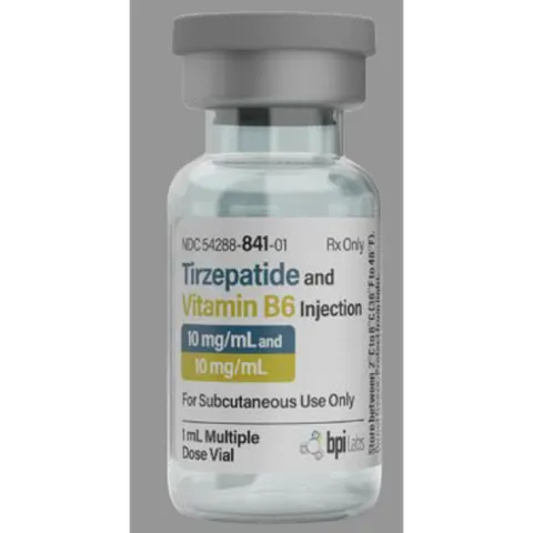 Tirzepatide 10mg (10mg/mL + B6 10mg/mL) (1mL Vial)